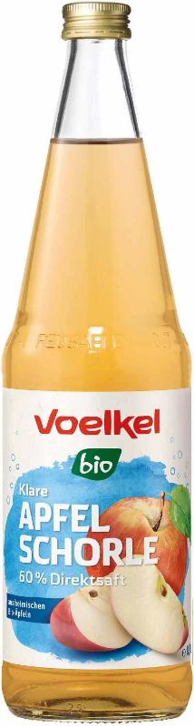 Produktfoto zu Apfelschorle klar Voelkel