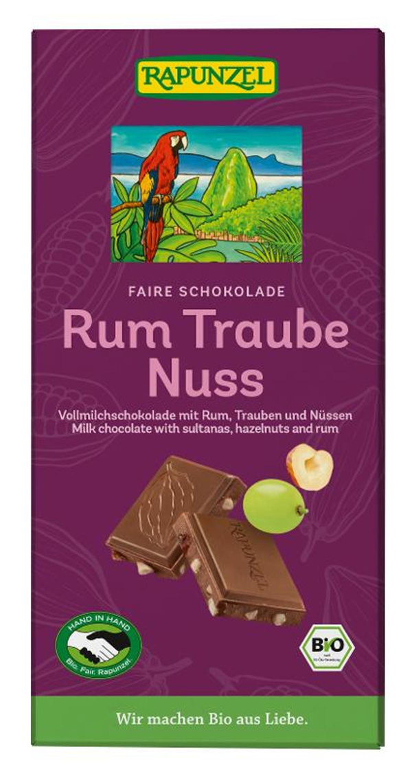 Produktfoto zu Schokolade Rum-Trauben-Nuss