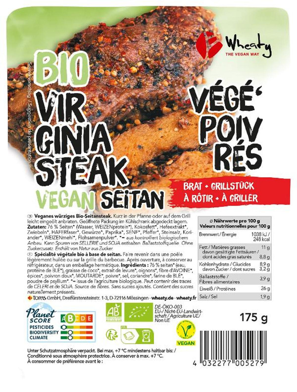 Produktfoto zu Virginia Steak vegan