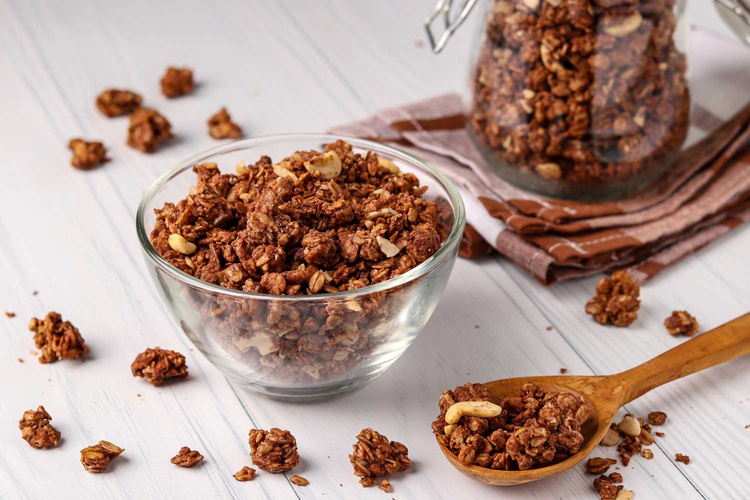 Rezeptbild für Schoko-Cashew-Granola