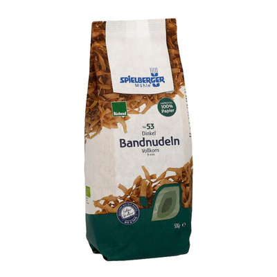 Produktfoto zu Dinkel-Vollkorn-Bandnudeln 9 mm