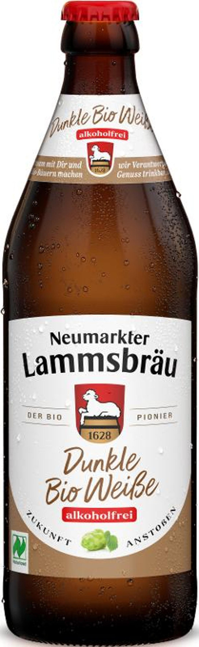 Produktfoto zu Lammsbräu Dunkle Weiße alkoholfrei 0,5 l