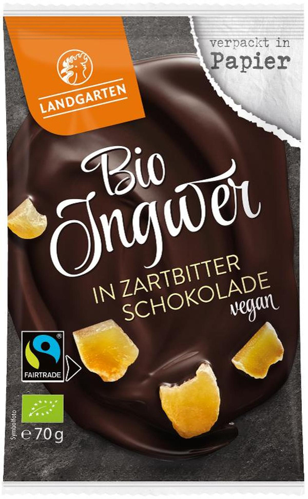 Produktfoto zu Ingwer in Zartbitterschokolade