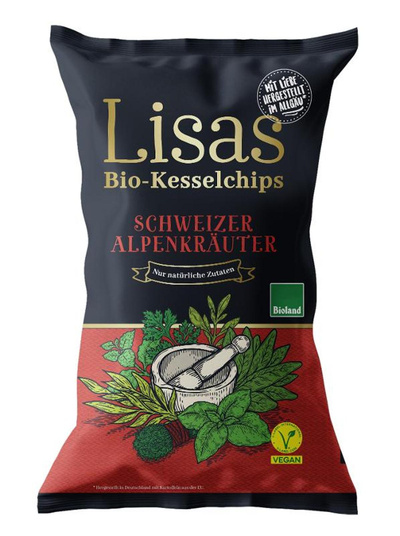 Produktfoto zu Kesselchips Schweizer Alpenkräuter