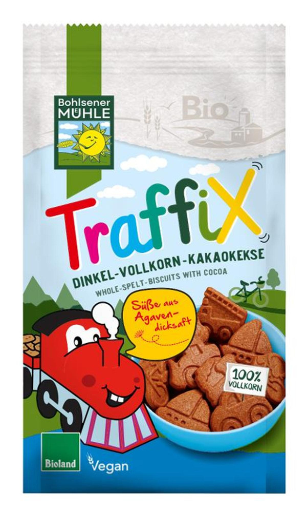 Produktfoto zu Traffix Dinkel-Vollkorn-Kakaokekse