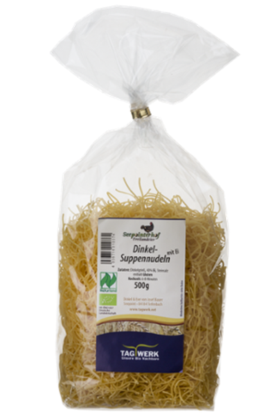 Produktfoto zu Dinkel-Suppennudeln mit Ei