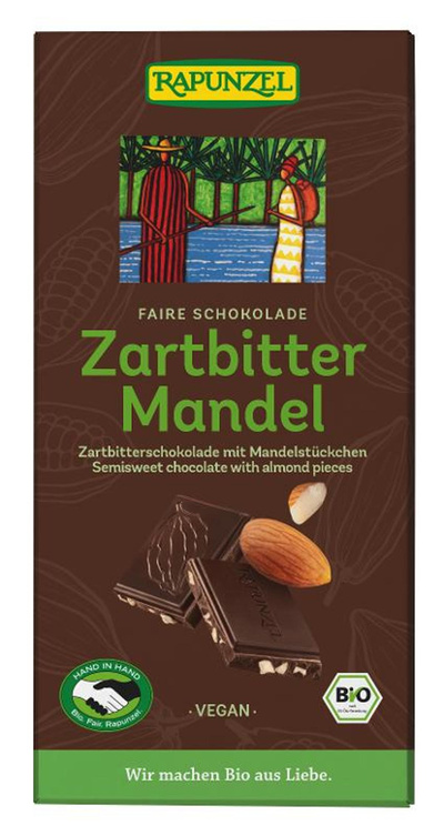 Produktfoto zu Zartbitterschokolade Mandel