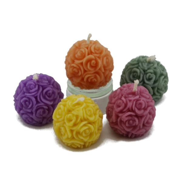 Produktfoto zu Motivkerze Rosenkugel