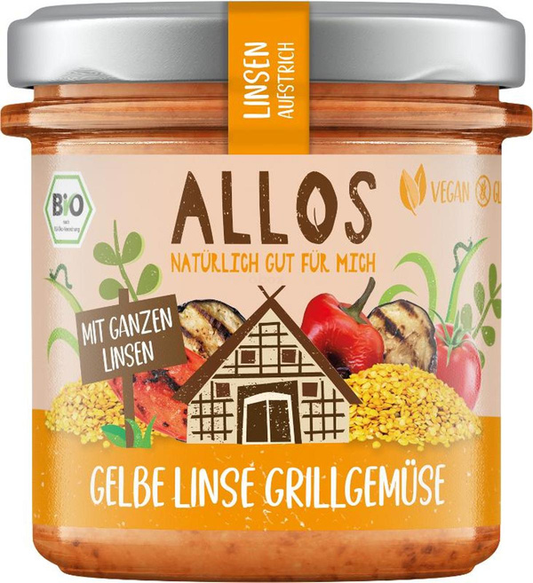 Produktfoto zu Linsen-Aufstrich Gelbe Linse Grillgemüse
