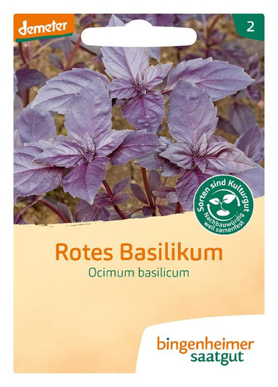 Produktfoto zu Saatgut Basilikum rot
