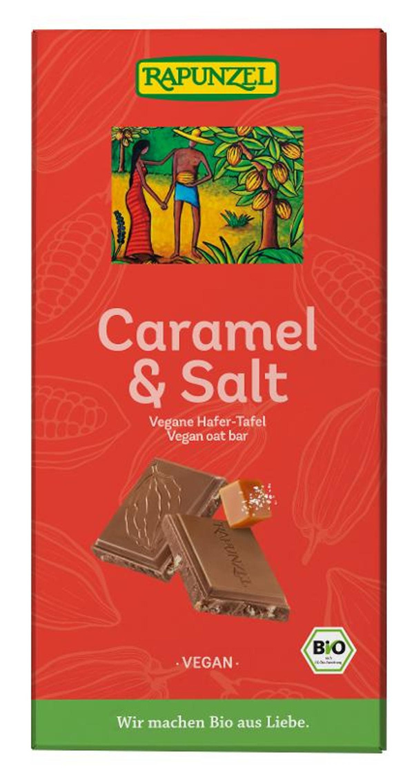 Produktfoto zu Vegane Caramel & Salt Schokolade