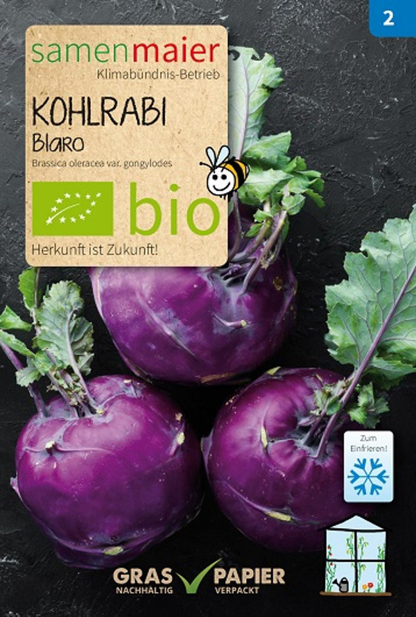 Produktfoto zu Saatgut Kohlrabi Blaro