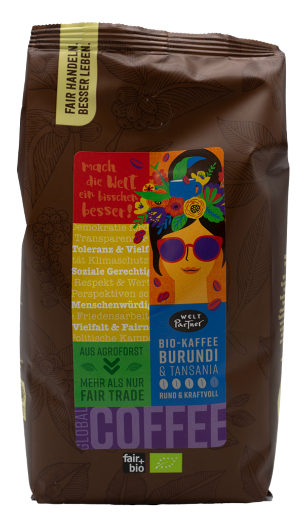 Produktfoto zu Kaffee Burundi & Tansania ganze Bohne