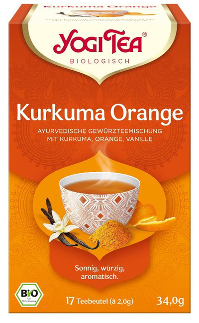 Produktfoto zu Yogi Tee Kurkuma Orange