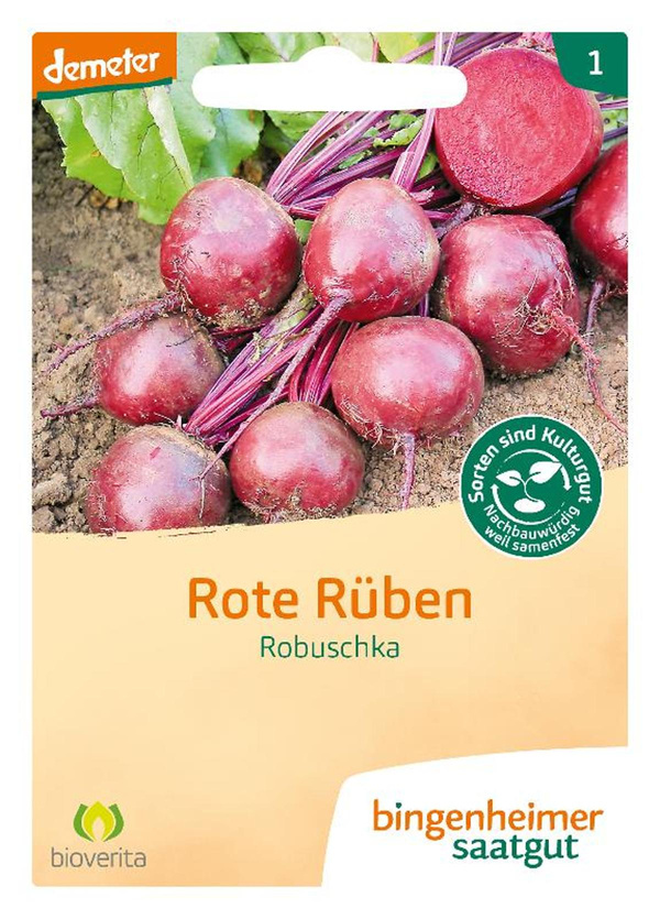 Produktfoto zu Saatgut Rote Rüben Robuschka