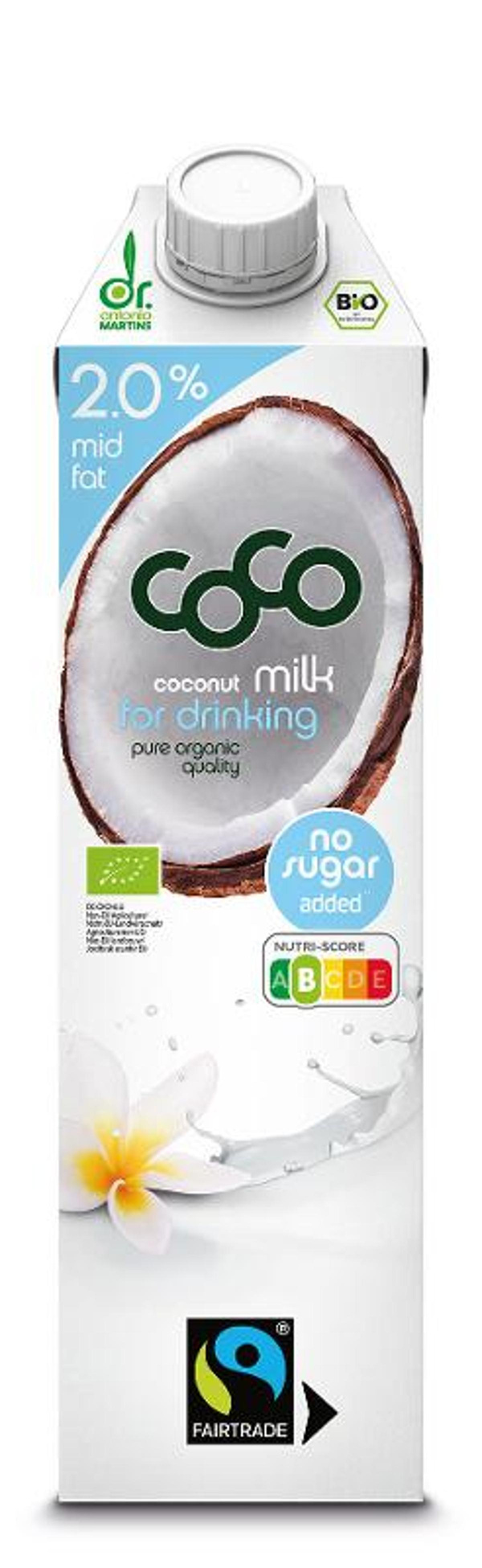 Produktfoto zu Coconut Milk for drinking 2%
