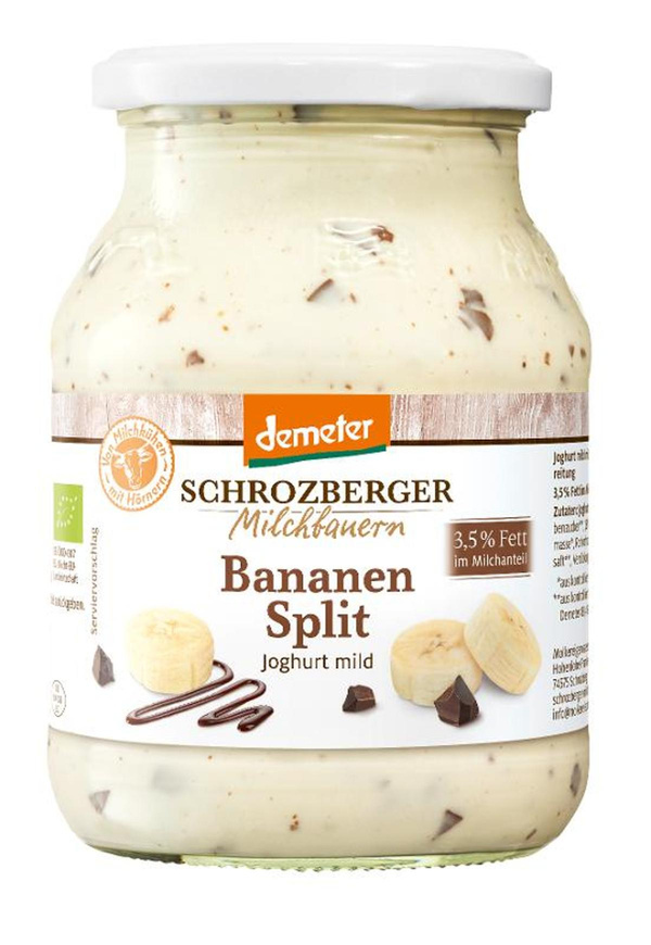 Produktfoto zu Joghurt Glas Bananensplit