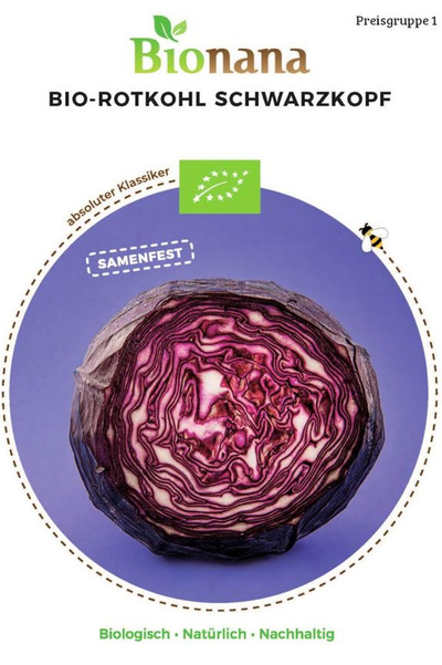Produktfoto zu Saatgut Rotkohl Schwarzkopf