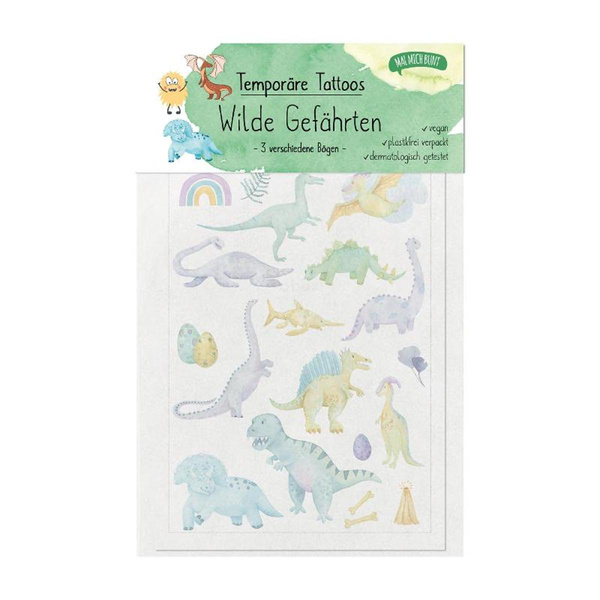 Produktfoto zu Klebetattoos - Wilde Gefährten