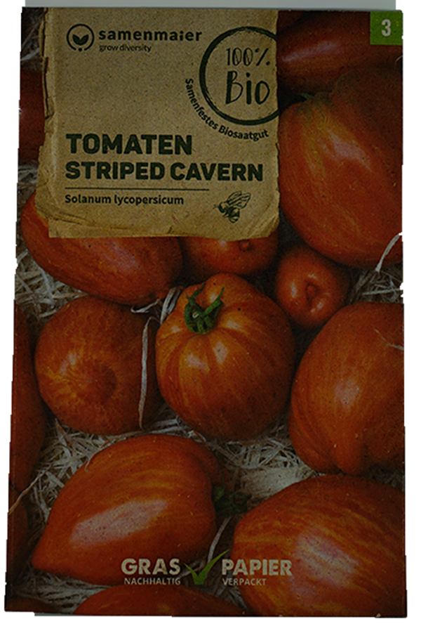 Produktfoto zu Saatgut Tomaten Striped Carvern