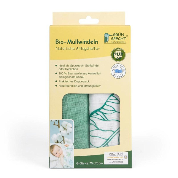 Produktfoto zu Mullwindeln grün