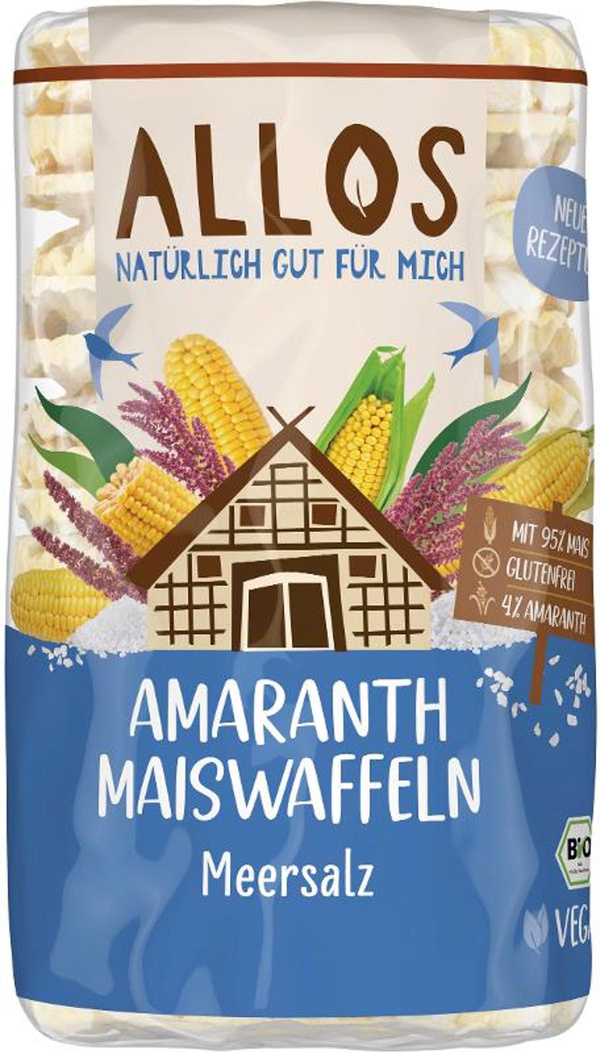 Produktfoto zu Amaranth Maiswaffeln Meersalz