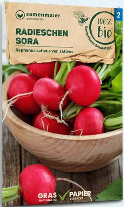 Produktfoto zu Saatgut Radieschen Sora