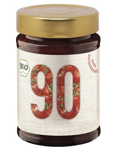 Produktfoto zu Fruchtaufstrich 90 Erdbeere ohne Zucker