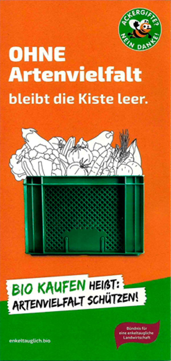 Produktfoto zu Flyer: Ohne Artenvielfalt bleibt die Kiste leer