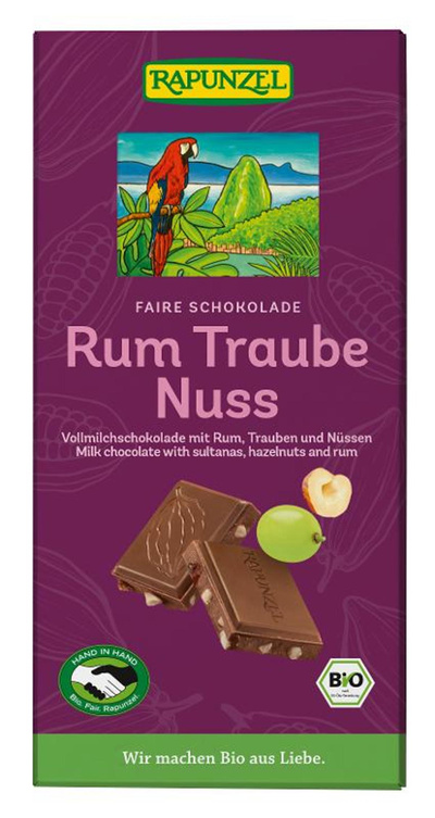 Produktfoto zu Schokolade Rum-Trauben-Nuss