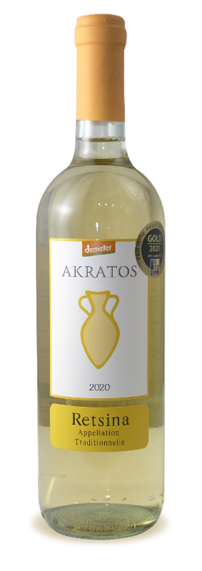Produktfoto zu Retsina weiß Akratos