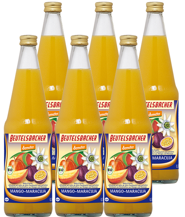 Produktfoto zu Mango-Maracuja-Saft Kasten