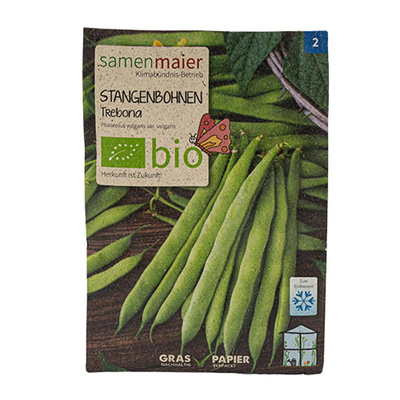 Produktfoto zu Saatgut Stangenbohnen Trebona
