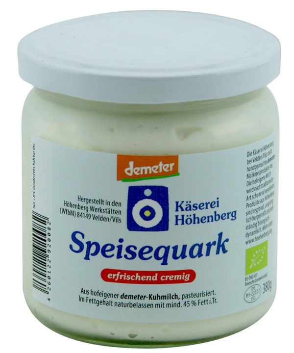 Produktfoto zu Speisequark Natur aus Höhenberg