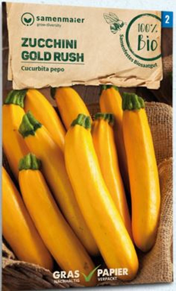 Produktfoto zu Saatgut Zucchini Gold Rush