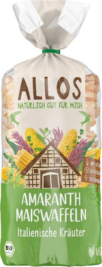 Produktfoto zu Amaranth-Maiswaffeln Italienische Kräuter
