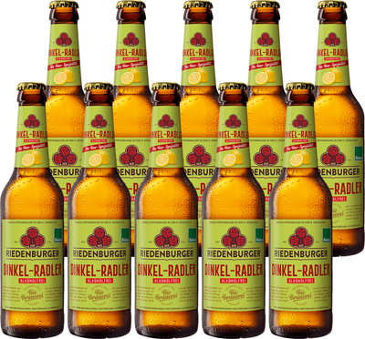 Produktfoto zu Riedenburger Dinkel Radler alkoholfrei 10 x 0,33 l