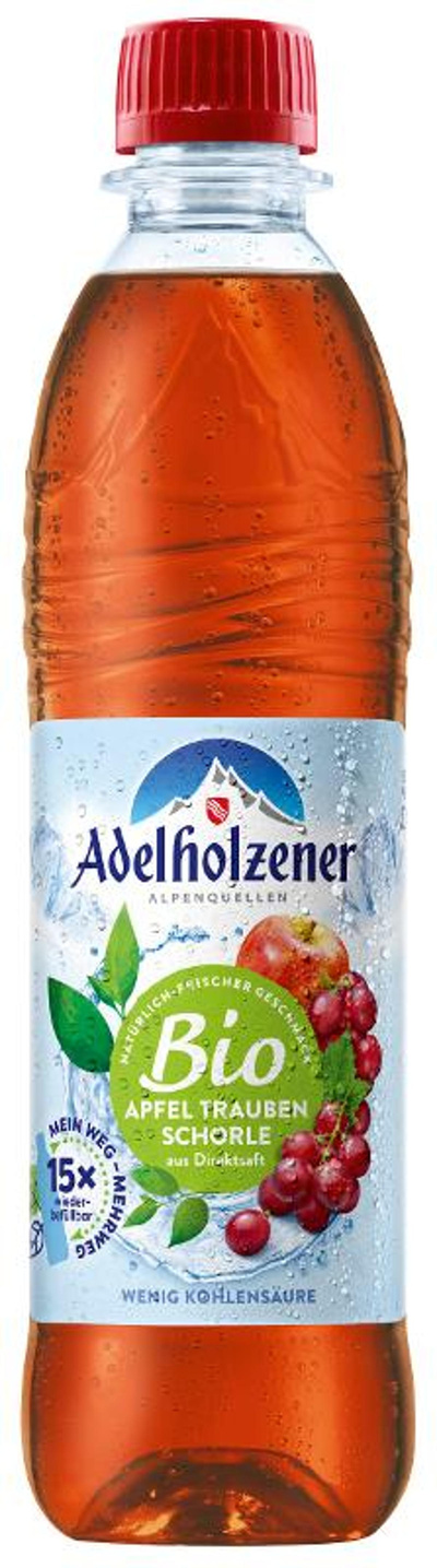 Produktfoto zu Adelholzener Apfel-Trauben-Schorle