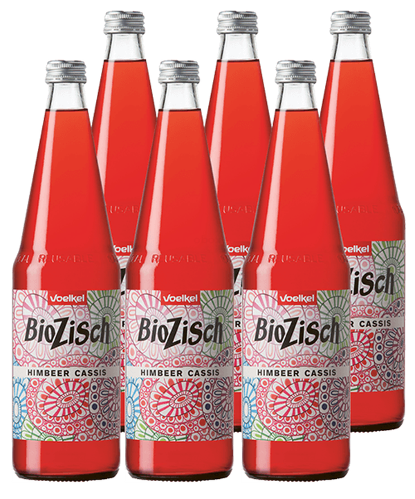 Produktfoto zu BioZisch Himbeer-Cassis 6 x 0,7 l