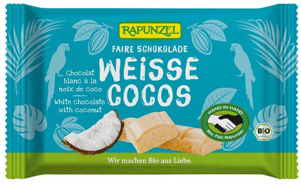 Produktfoto zu Schokolade Weiß mit Kokos