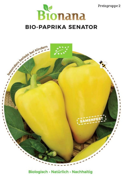Produktfoto zu Saatgut Paprika Senator