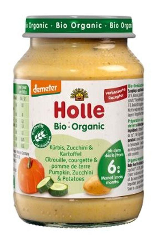 Produktfoto zu Babygläschen Kürbis mit Zucchini & Kartoffeln