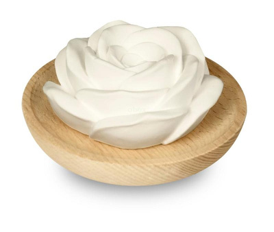 Produktfoto zu Duftstein Rose mit Holzteller