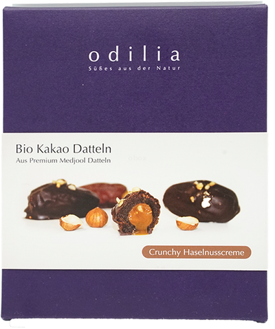 Produktfoto zu Kakao Datteln mit Crunchy Haselnusscreme