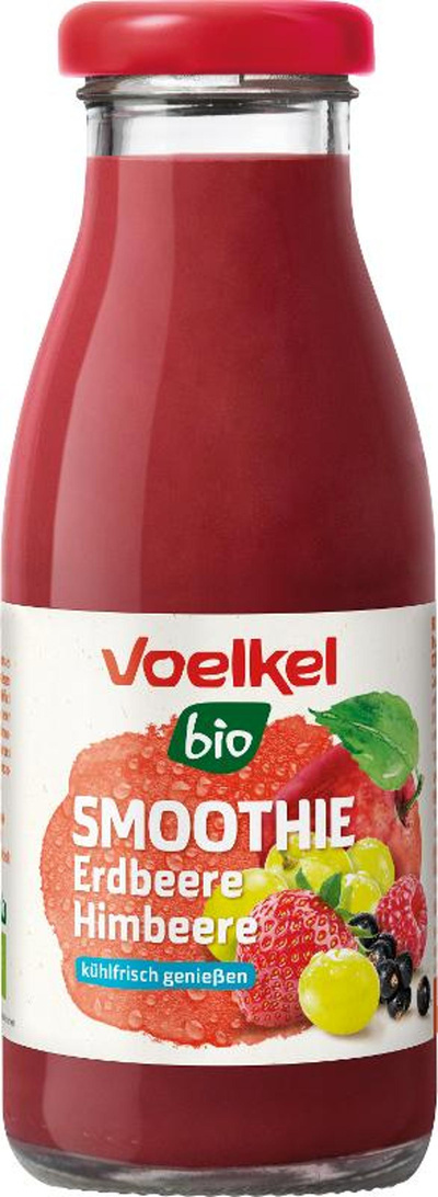 Produktfoto zu Smoothie mit Erdbeere-Himbeere 0,25 l