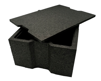 Produktfoto zu Isobox schwarz mittel m.Deckel (neu oder wie neu)