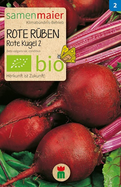 Produktfoto zu Saatgut Rote Rüben Rote Kugel 2