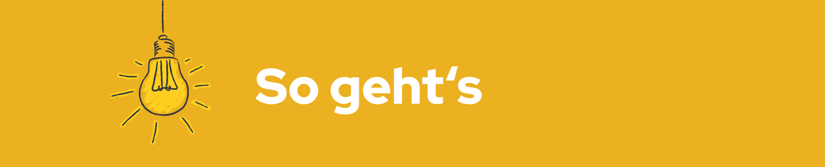 So geht's