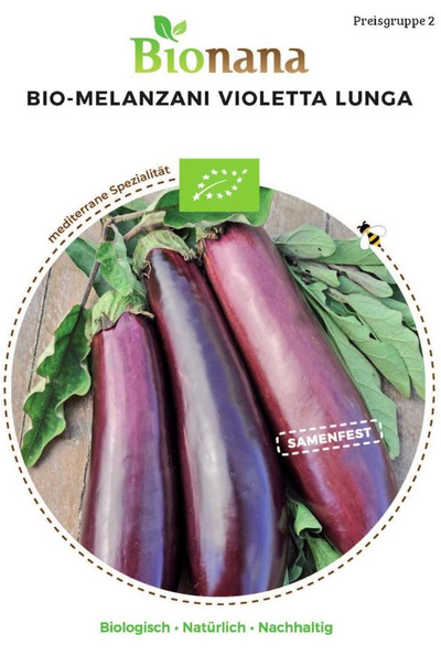 Produktfoto zu Saatgut Aubergine Violetta Lunga