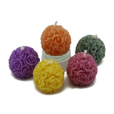 Produktfoto zu Motivkerze Rosenkugel